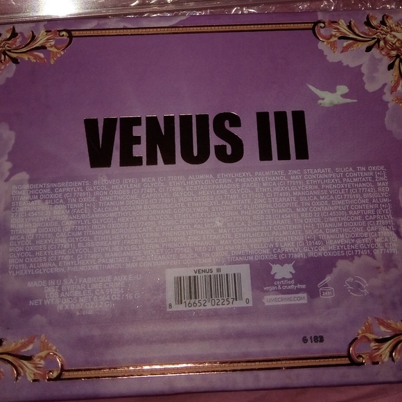 Lime Crime Venus 3 Eyeshadow Palette BNIB - Picture 8 of 8